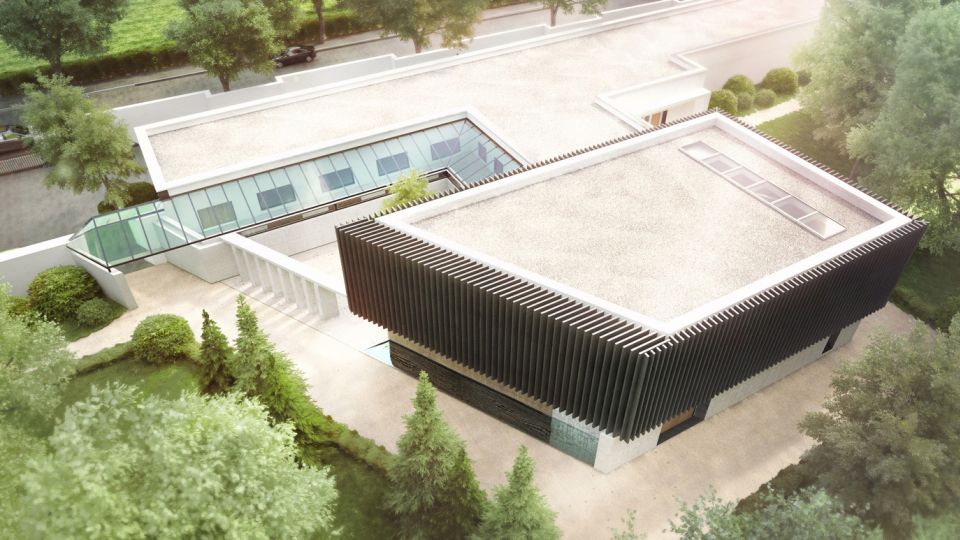 3D Visualisierung und Architekturvisualsierung einer Aussegnungshalle in Augsburg für Architekten